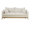 Divano letto 3 posti beige
